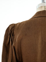 Yves Saint Laurent Short Sleeve Linen Jacket Jacket arcadeshops.com