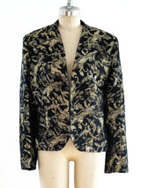 Valentino Floral Lame Jacket Jacket arcadeshops.com