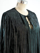 Oscar de la Renta Pleated Metallic Top Top arcadeshops.com