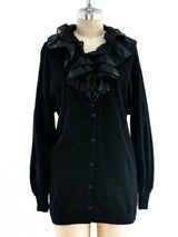 Gucci Cardigan with Organza Collar Jacket arcadeshops.com