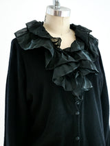 Gucci Cardigan with Organza Collar Jacket arcadeshops.com