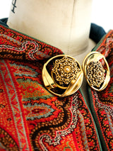 Red Paisley Hooded Cape Jacket arcadeshops.com