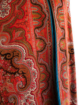 Red Paisley Hooded Cape Jacket arcadeshops.com