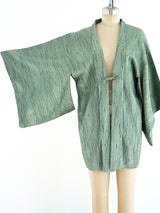 Sage Green Textured Kimono Jacket arcadeshops.com
