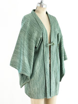 Sage Green Textured Kimono Jacket arcadeshops.com