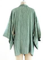 Sage Green Textured Kimono Jacket arcadeshops.com