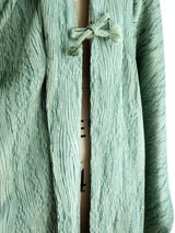 Sage Green Textured Kimono Jacket arcadeshops.com