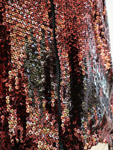 Halston Copper Sequin Bomber Jacket arcadeshops.com