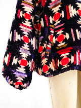 Isabel Marant Quilt Printed Velvet Coat Jacket arcadeshops.com