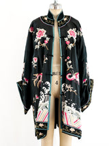 Hand Embroidered Chinese Silk Robe Jacket arcadeshops.com