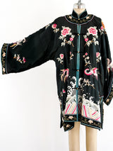 Hand Embroidered Chinese Silk Robe Jacket arcadeshops.com