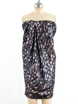 Lanvin Strapless Lame Dress Dress arcadeshops.com