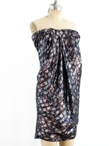 Lanvin Strapless Lame Dress Dress arcadeshops.com