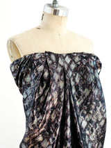 Lanvin Strapless Lame Dress Dress arcadeshops.com