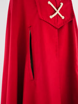 Nautical Inspired Red Cape Jacket arcadeshops.com