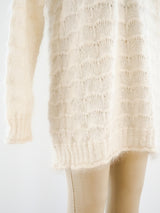 Ivory Mohair Knit Dress Dress arcadeshops.com