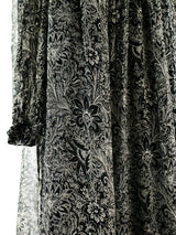 Ted Lapidus Floral Silk Chiffon Dress Dress arcadeshops.com