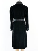 1970's Gucci Black Suede Coat Jacket arcadeshops.com