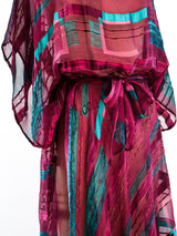 Jewel Tone Silk Chiffon Dress Dress arcadeshops.com