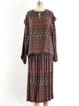 Oscar de la Renta Ikat Skirt Ensemble Suit arcadeshops.com