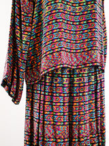 Oscar de la Renta Ikat Skirt Ensemble Suit arcadeshops.com