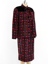 Oscar de la Renta Floral Skirt Set Suit arcadeshops.com