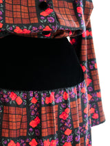 Oscar de la Renta Floral Skirt Set Suit arcadeshops.com