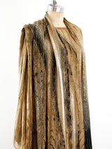 Pauline Trigere Silk Chiffon Maxi Dress Dress arcadeshops.com