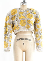 Naeem Khan Ribbon Embellished Top Top arcadeshops.com