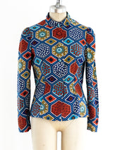 Malcolm Starr Patchwork Print Shirt Top arcadeshops.com