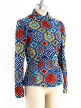 Malcolm Starr Patchwork Print Shirt Top arcadeshops.com