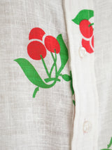 Geoffrey Beene Cherry Print Shirt Top arcadeshops.com