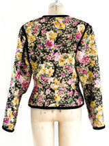 Oscar de la Renta Metallic Brocade Jacket Jacket arcadeshops.com