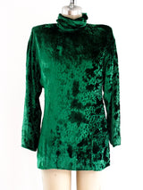 Ungaro Emerald Velvet Top Top arcadeshops.com