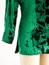 Ungaro Emerald Velvet Top Top arcadeshops.com