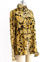 Gianfranco Ferre Baroque Print Blouse Top arcadeshops.com