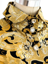 Gianfranco Ferre Baroque Print Blouse Top arcadeshops.com