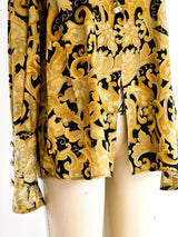 Gianfranco Ferre Baroque Print Blouse Top arcadeshops.com