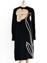 Flower Printed Silk Dress Dress arcadeshops.com
