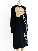 Flower Printed Silk Dress Dress arcadeshops.com