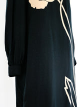 Flower Printed Silk Dress Dress arcadeshops.com