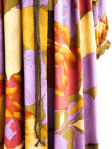 Autumnal Floral Silk Dress Dress arcadeshops.com