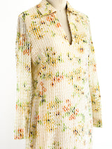 Sequined Floral Column Gown Dress arcadeshops.com