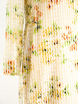 Sequined Floral Column Gown Dress arcadeshops.com