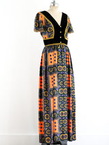 Scarf Print Maxi Dress Dress arcadeshops.com