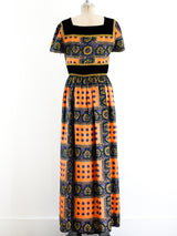 Scarf Print Maxi Dress Dress arcadeshops.com