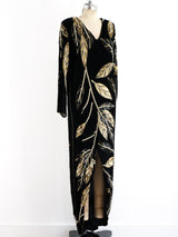 Sequin Leaf Column Dress Dress arcadeshops.com