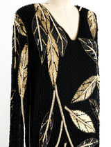 Sequin Leaf Column Dress Dress arcadeshops.com