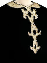 Malcolm Starr Black Velvet Maxi Dress Dress arcadeshops.com