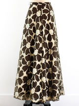 Lurex Floral Maxi Skirt Skirt arcadeshops.com